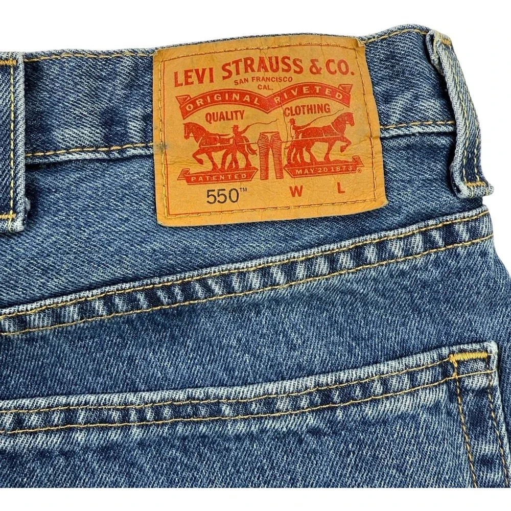 Levi's 550 Blue Jeans 54x29 NWOT‎ Relaxed Fit Tapered Leg 100% Cotton Denim